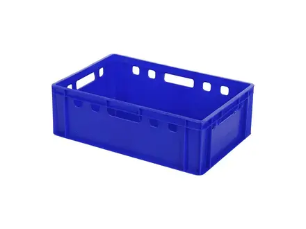 Stacking container E2 Euronorm 600x400x200 mm 35 l blue