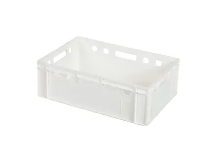 Boîte empilable E2 Euronorm 600x400x200 mm 35 l blanche