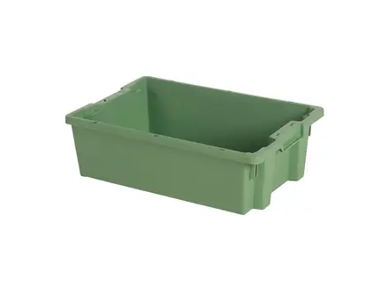 Conteneur empilable et emboîtable Tellus Euronorm 600x400x180 mm 32 litres