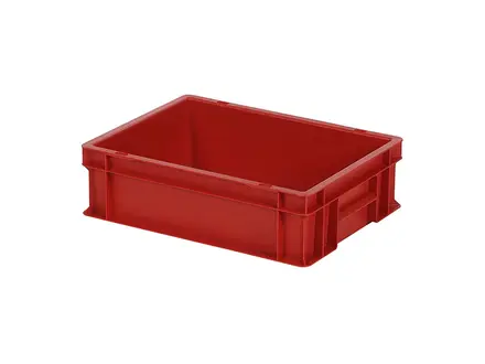 Stacking container Euronorm 400x300x120 mm 11 l red