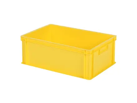 Stacking box Euronorm 600x400x220 mm 43.3 l yellow