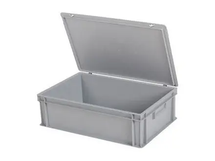 Conteneur empilable fermé avec couvercle 600 x 400 x 185 mm 33 litres
