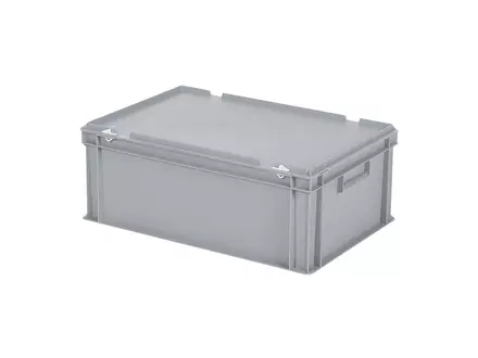 Boîte empilable avec couvercle Euronorm 600 x 400 x 235 mm 43,3 litres