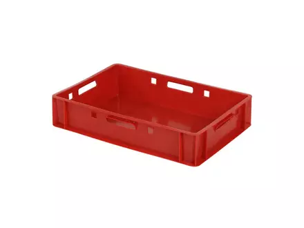 Stacking container E1 600x400x120 mm 20 l red
