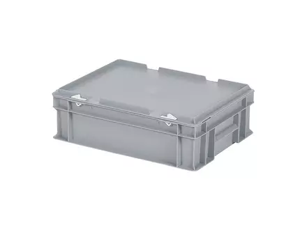 Boîte empilable avec couvercle Euronorm 400 x 300 x 133 mm, 11 litres