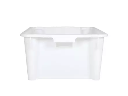 Stackable nesting box Euronorm 600x400x325 mm 50 l white
