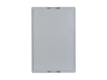 Stacking container with lid suitcase handle 600x400x185 mm 33 l grey