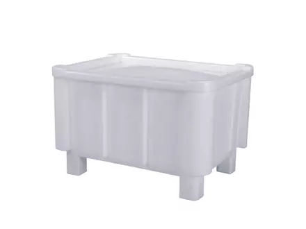 Slip-on lid for stacking container Euronorm 800x600 mm white