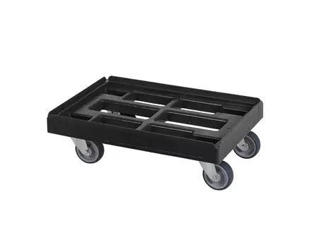 Plastic base for stacking bins 600x400 mm black