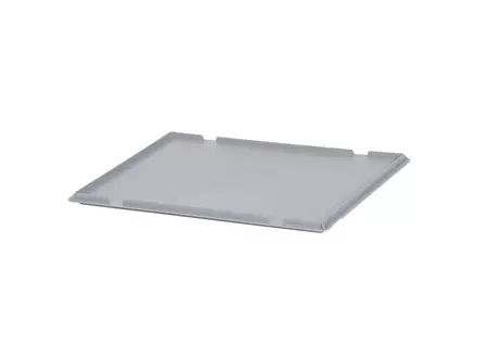 Hinged lid for stacking container Eurnorm 600x400 mm grey