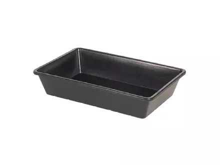 Stackable collection tray 600x400x120 mm 20 liters black