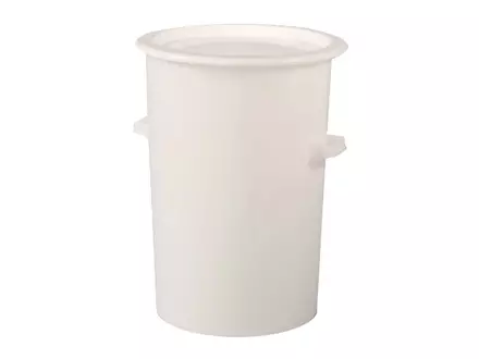 Ton HDPE ø515x733 mm 110 litres blanc