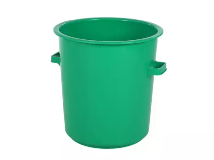 tonne de PEHD de qualité alimentaire robuste 75 litres vert