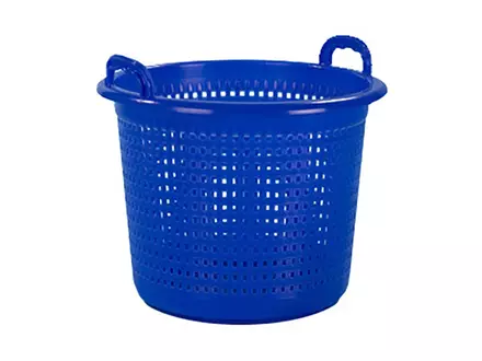Panier industriel perforé en PEHD ø480x360 mm 45 litres