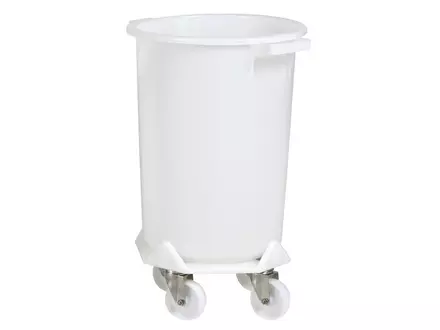 Base for 110-liter drum, white