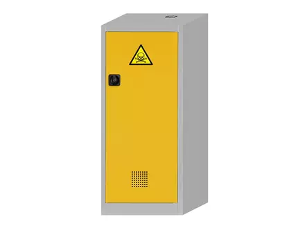 Chemical cabinet CF.140.060R 600x500x1400 mm grey/yellow