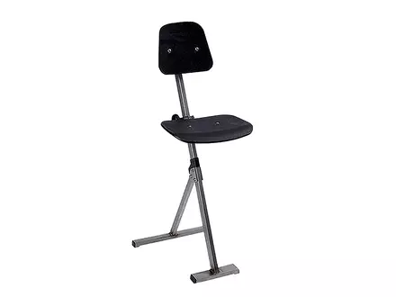 Standing aid stainless steel Sit-Stand plastic black