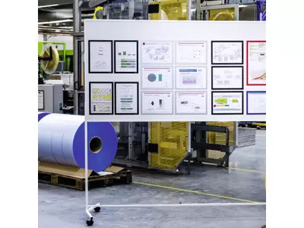 A4- documenthouder magnetisch Duraframe Magnetic zwart