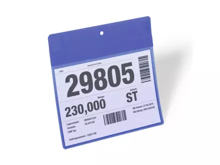 Porte-documents A5 paysage magnétique bleu