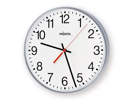 Wandklok quartz/DCF77 batterij 1,5 V Peweta 250 ø400 mm