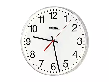 Wandklok quartz/DCF77 batterij 1,5 V Peweta 270 met cijfers