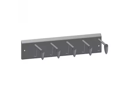 Support mural ITEC pour porte-couteaux verrouillable, 1 rangée, 5 crochets