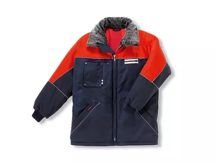 Diepvriesjas man Tempex Comfort marineblauw/rood maat 62/64
