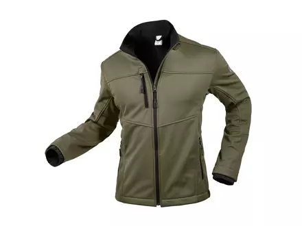 Jack softshell BP 1696 571 73 olijfgroen maat XS