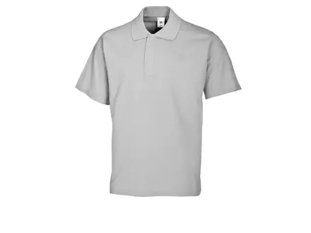 Polo unisex BP 1625 181 51 lichtgrijs maat XS