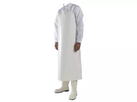 Tablier en vinyle Manulatex Sierra 630 µm 90 x 120 cm blanc