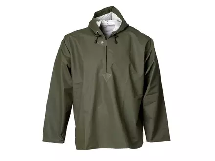Veste imperméable Elka en PU/nylon vert olive taille S