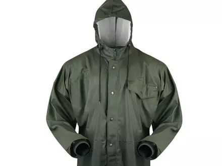 PU spray coverall olive green size XL