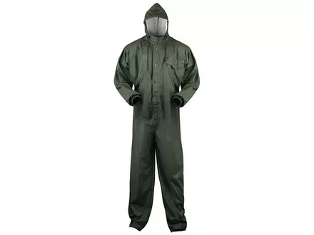 PU spray coverall olive green size XL