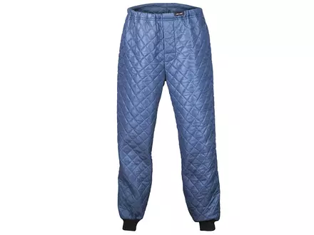Pantalon thermique en polyester bleu marine
