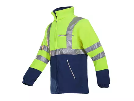 Sioen Kingley 497ZA2T01 Hi-Vis high-visibility fleece jacket