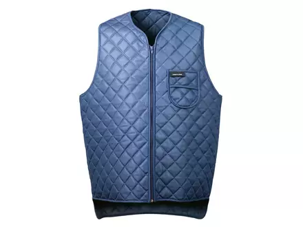 Gilet thermique en polyester bleu marine