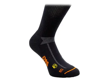 Chaussettes de travail durables Emma Hydro-Dry noir-gris ESD