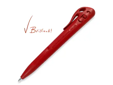 Detectamet Elephant Tufftip pen detecteerbaar met clip rood