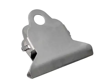 Detectamet RVS papierklem Bulldog 75 mm