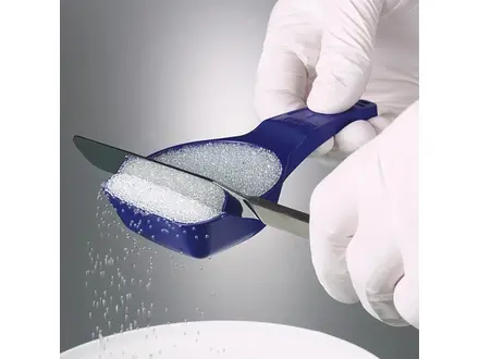 Cuillère doseuse stérile détectable PS 5 ml bleue