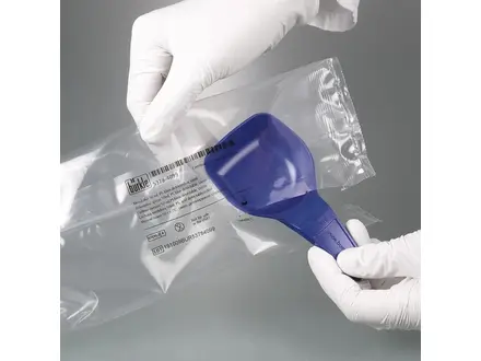 Cuillère doseuse stérile détectable PS 5 ml bleue
