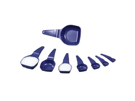 Cuillère doseuse stérile détectable PS bleue
