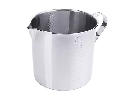 Measuring cup with graduations and pouring spout Stainless Steel 18/10 3.2 l