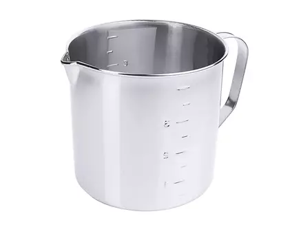 Measuring cup with graduations and pouring spout Stainless Steel 18/10 4.0 l