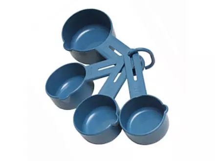 Tasses à mesurer détectables 60-80-125-250 ml bleues