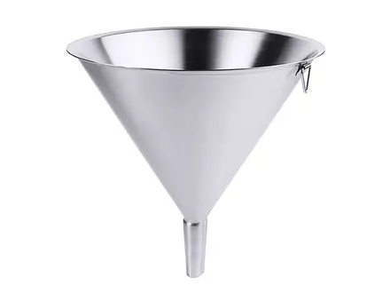 Trechter met ophangoog RVS 18/10 ø14 cm - ø2,2 cm 0,4 l