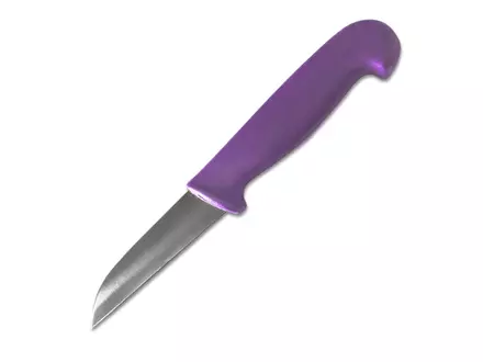 Vegetable knife detectable straight blade 9 cm purple