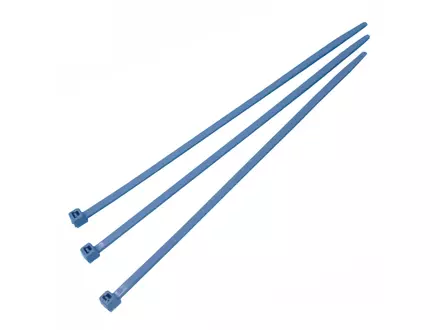 Collier de serrage HellermannTyton 111-00937 PA66MP, refermable et détectable, 250 x 4,6 mm, bleu
