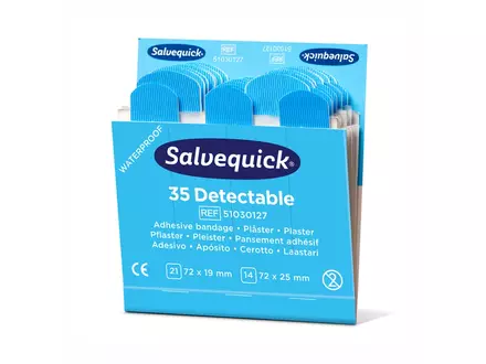 Pansements bleus détectables Cederroth Salvequick 51030127