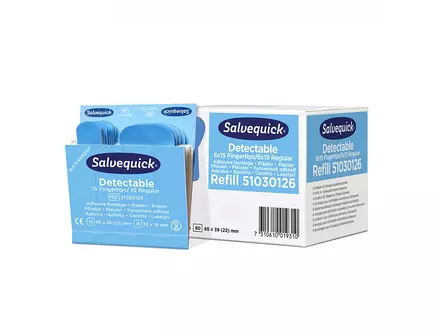 Cederroth Salvequick 51030126 pleisters detecteerbaar blauw